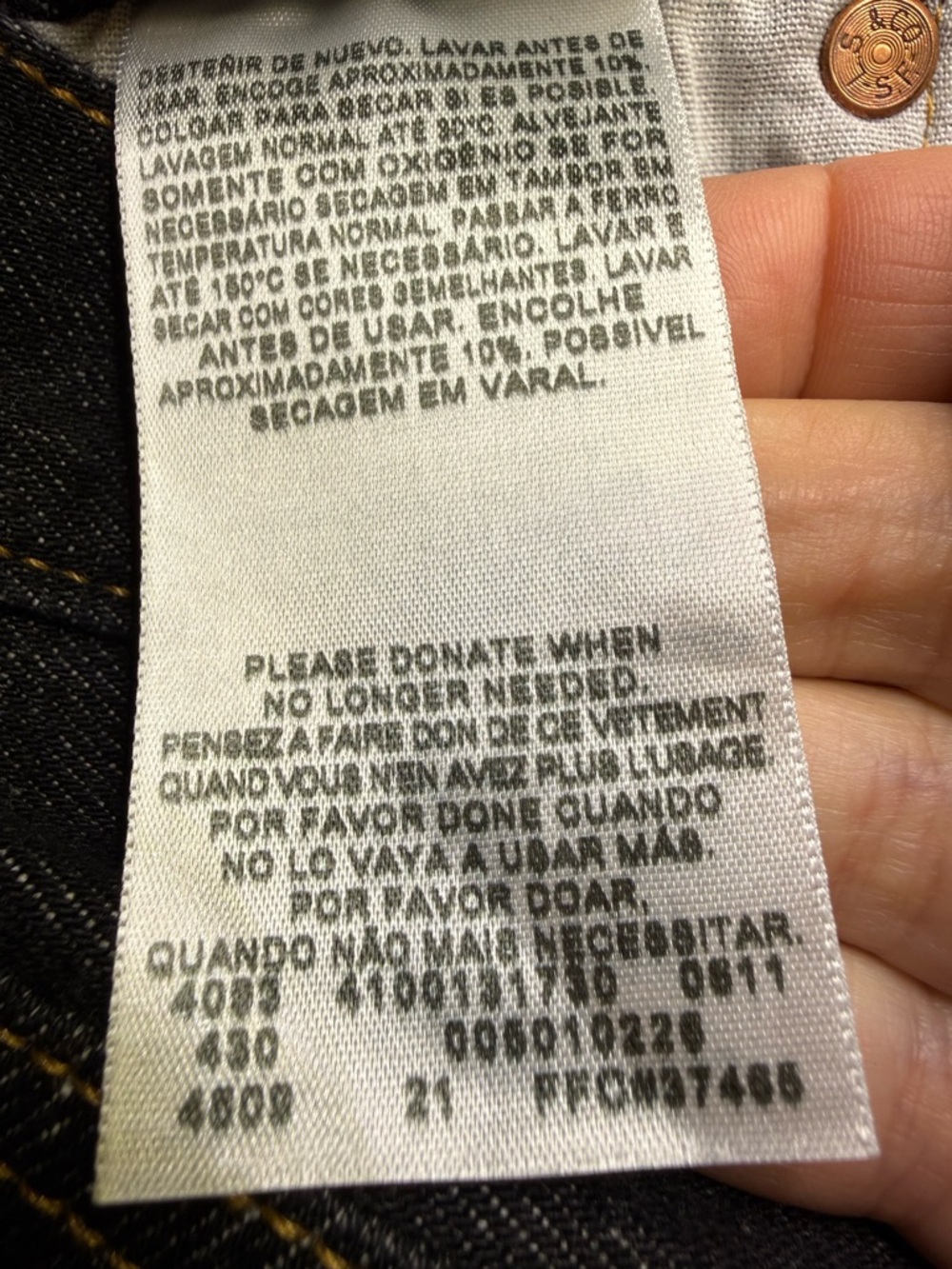 Levi’s 501 XX Dark Wash Jeans 33x32 Button Fly Classic Straight - Picture 13 of 15